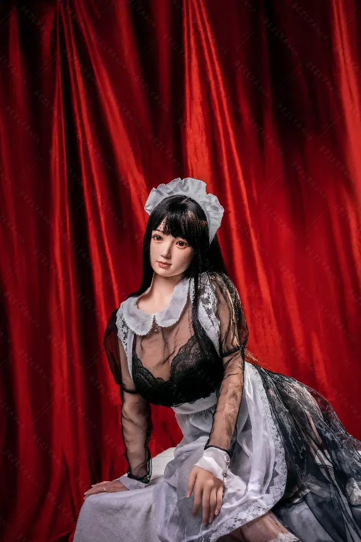 155cm (5ft1) G-Cup Realistic Silicone Head + TPE Body Hybrid Sex Doll Diedou, Head Diedou